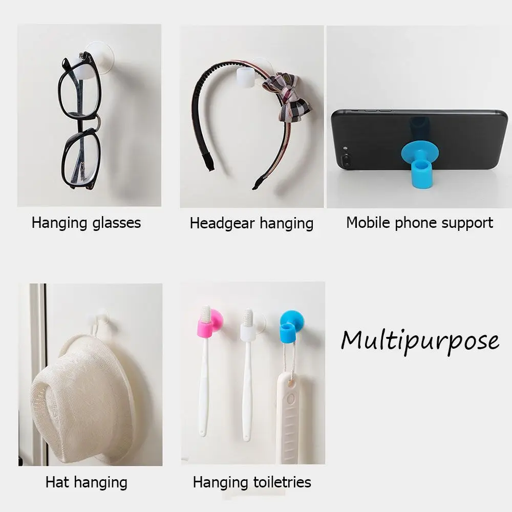 Suction Cup Type Anti-Collision Door Stopper Silicone Door Handle Silence Protection Pad Suction Cup Type Silent Cover