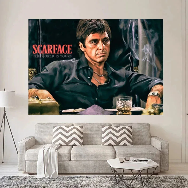 Scarface Tony Montana Poster und Drucke Klassische Filme Moderne Kunst  Leinwand Malerei Wand Kunst Bild für Wohnzimmer Wohnkultur _ - AliExpress  Mobile