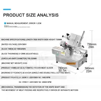 Automatic Meat Planer Frozen Beef Slicer Ham Lamb Roll Slicing Machine Single Roll And Double Roll Cutting Meat Maker 2