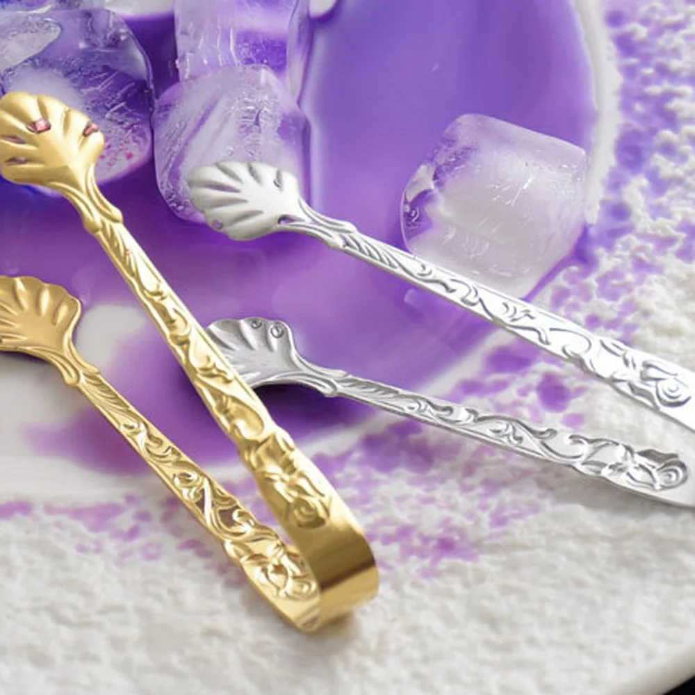 Party Small Tea Bar Utensil Bread Coffee Ice Tongs Food Serving Clip Kitchen Accessories Cube Sugar Tongs