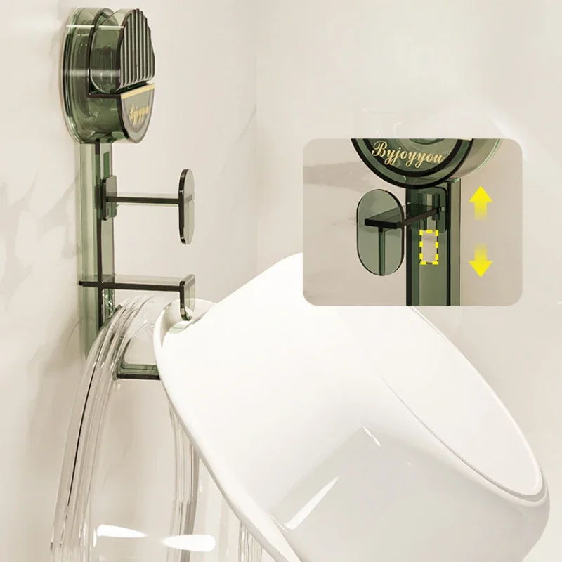 Suction Cup, Washbasin, Hook, Toilet Storage Rack, Non Perforated Toilet, Bathroom Wall Storage Hook Bathroom Accessories