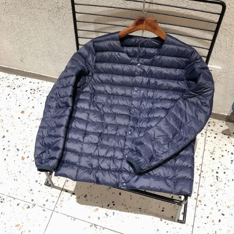 Down Jacket Mens Jacket New Autumn Winter 90% White Duck Down Lightweight Packable O-neck Variable V-neck Men Coat Men's Liner Warm Puffer Jackets