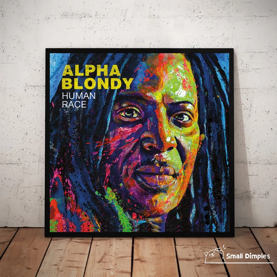 Alpha Blondy Human Race Reggae Music Album Cover Poster Canvas Art Print Decorazione Della Casa Pittura Murale (Senza Cornice)