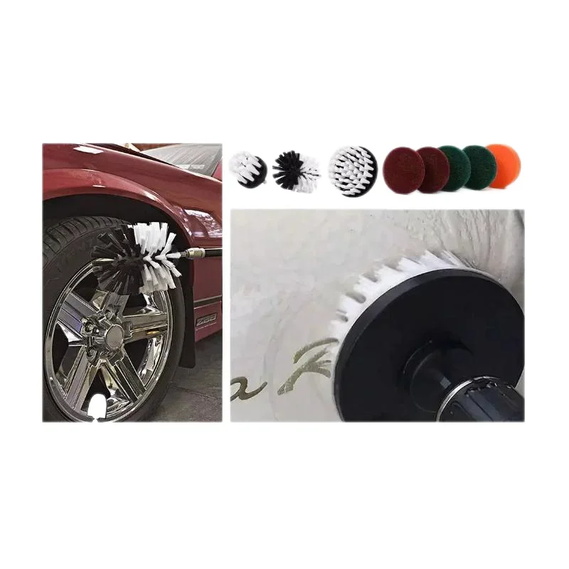 Electric Drill Brush Cleaning Kit 11PCS 5PCS For Cleaning Bathroom Surfaces Upholstery Car Decoration Wheel scouring pads