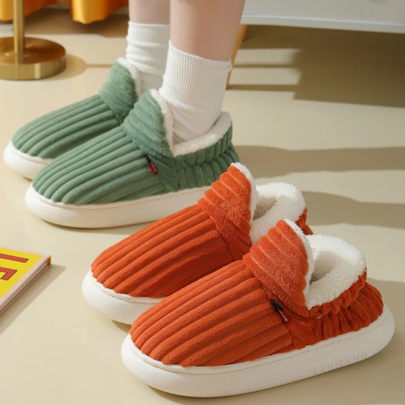 Litfun New Fur Slippers For Women Men Winter Furry Fashion Warm Ankles Plush Cozy Slides For Home Indoor Soft Sole Cotton Shoes 3