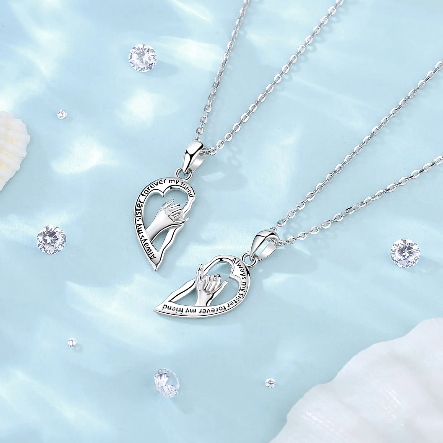 Soul Sisters Hand Silver Necklace - Image 5