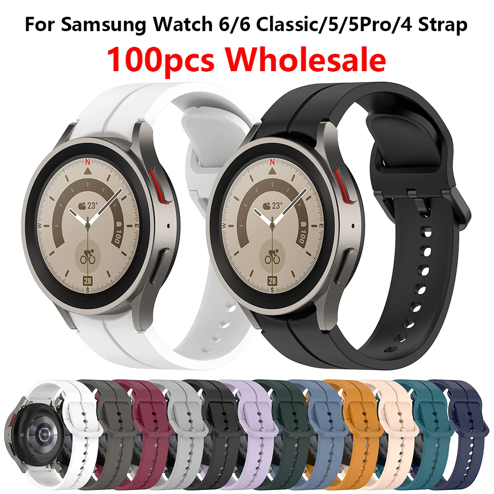 

Ремешок силиконовый для Samsung Galaxy Watch 100 Classic/5/5Pro/4 44/40 мм, 6/6 шт., 20 мм