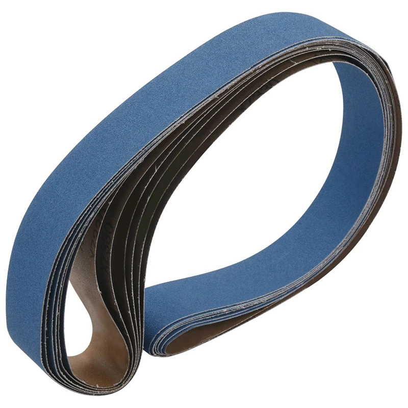 

6Pcs 2 X 72 Inch 120 Grit Zirconia Sanding Belts Metal Grinding Polishing