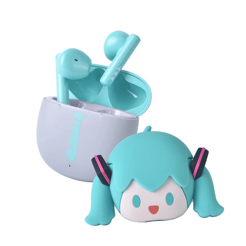 

Hatsune Miku Earphone Bluetooth 5.3 Wireless Stereo Outdoor Sports Noise Reduction Waterproof Ipx4 Long Lasting Battery Life
