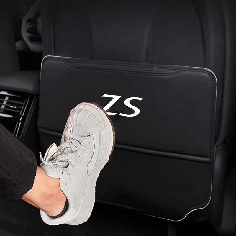 Car Seat Anti Kick Pad For MG ZS Leather Auto Seat Back Protector Pad for Kids Anti Scratch Backseat Organizer Dirt Mat