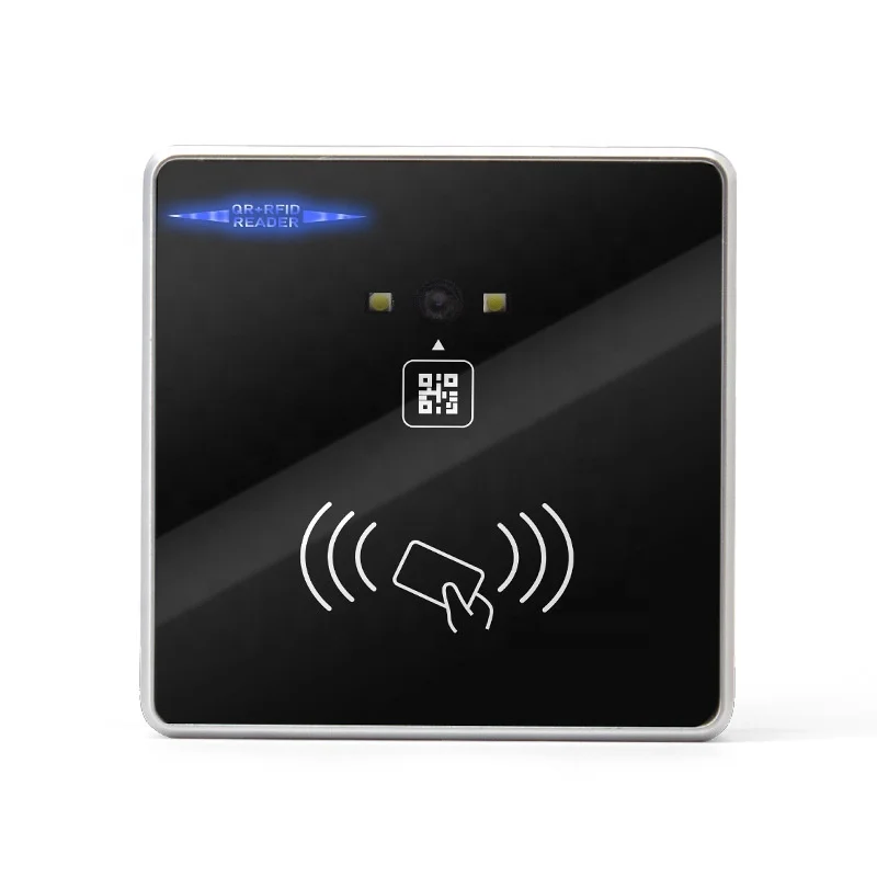 벽걸이 RFID NFC QR 코드 스캐너, 2D 바코드 리더, RS232 포함, 출입 통제 시스템