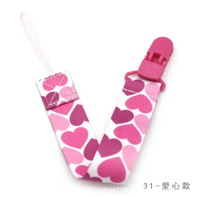 New Baby Pacifier Clip Chain Ribbon Dummy Holder Soother Pacifier Clips Leash Strap Nipple Holder for Infant Feeding Gift