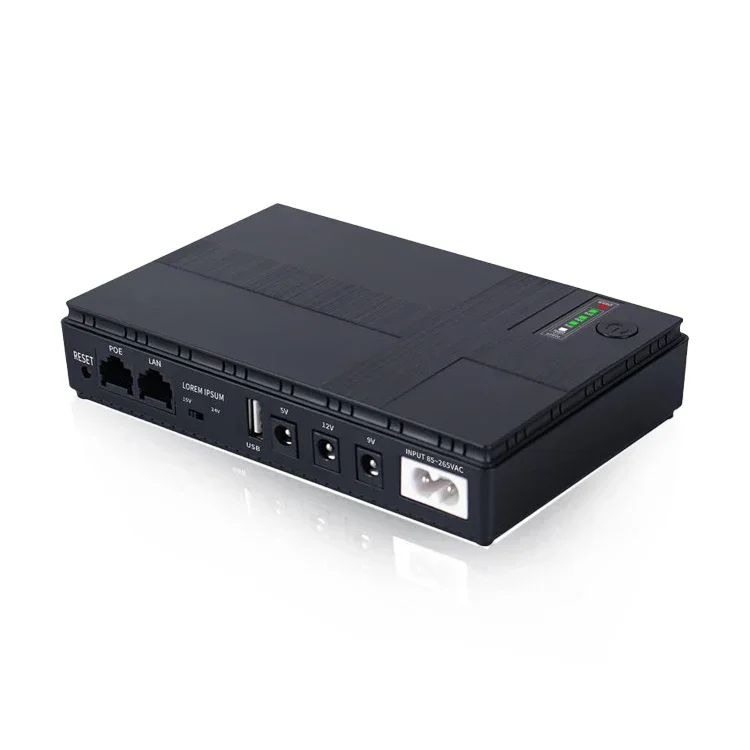 

Hot Selling DC 13.5V 24V Emergency uninterruptible power supply for router Lifepo4 dc wifi router mini ups power bank