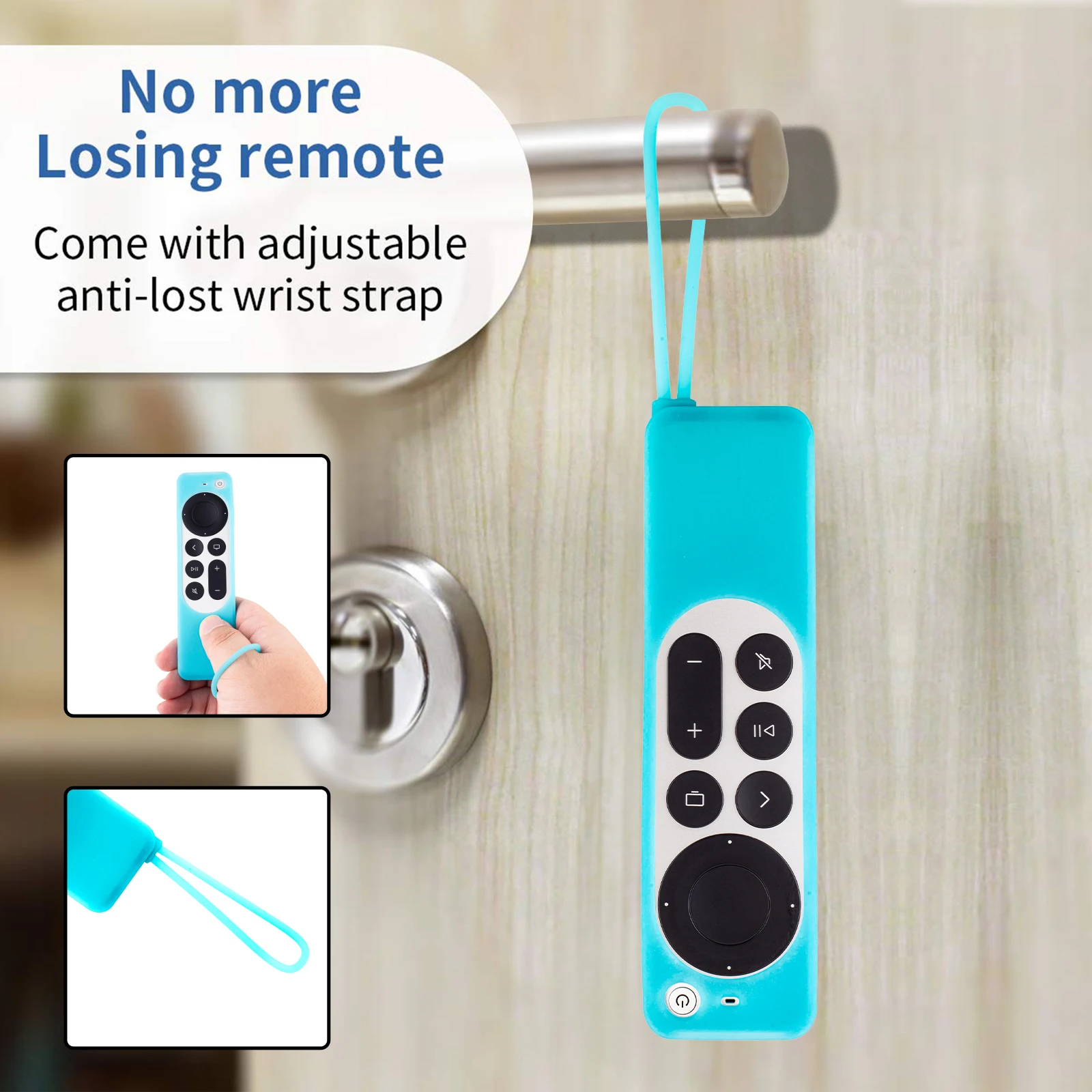 Universal Silicone Remote Protective Case for Apple TV 4K Siri Remote Anti-Slip Shockproof Soft Cover silicone remote case silicone remote cover silicone remote sleeve remote controller cover silicone case protector