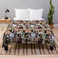 Clingy freenbecky Throw Blanket for winter Hairy Soft Plush Plaid Cute Blankets 1