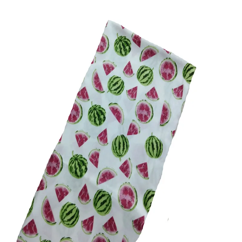 Cotton viaPhil Fresh Fruit Series Banana Pineapple Peach Watermelon Cherry Kiwi Fabric Patchwork Cloth Home Decor
