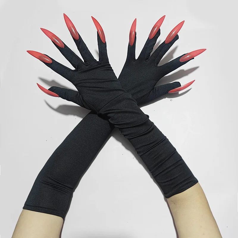 Halloween Cosplay 45 cm lustige Krallenhandschuhe Horror langer Nagel geeignet für Rollenspiele, Partykleidung und Thriller-Auftritte – Detail 1