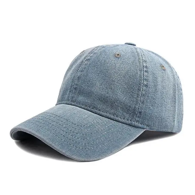  - Unisex Baseball Caps Four Seasons Denim Sports Hats For Women And Men 54-60cm Adjustable Solid Color Older High Quality BQ0559