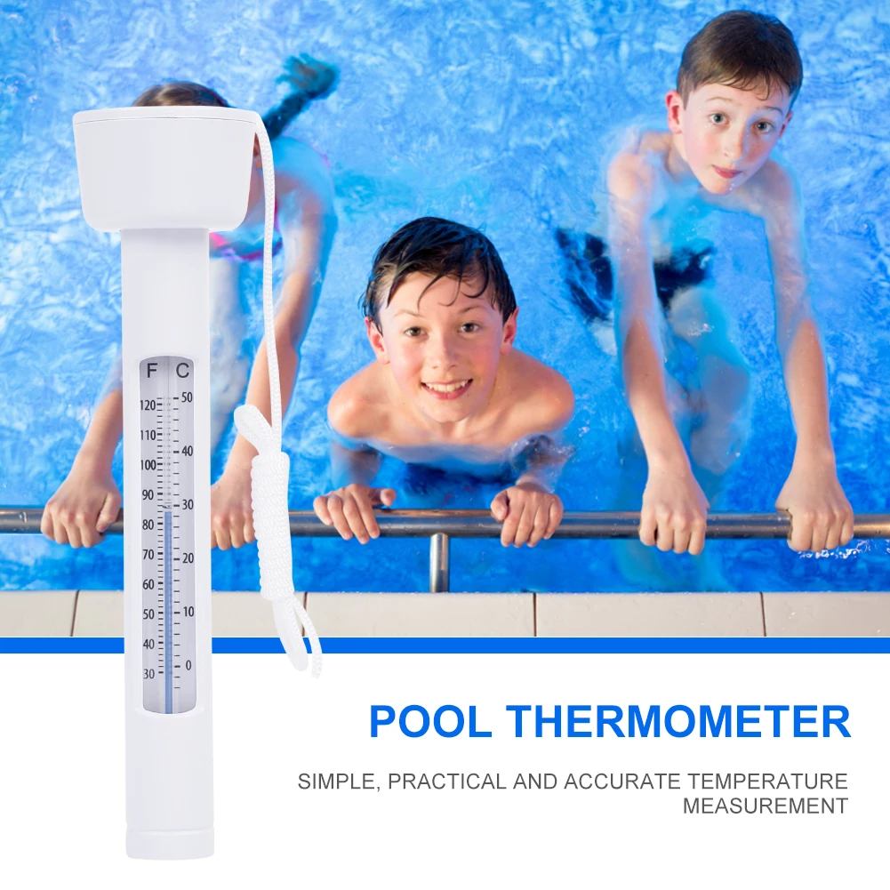 

Updated Version Swimming Pool Floating Thermometer Multi-functional Durable Spa Hot Tub Ponds Practical