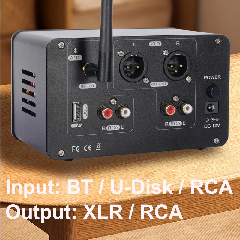 블루투스 XLR U 디스크 VU 이퀄라이저, 6H3N 스테레오 2.0, ES903 5532 진공관 오디오 고음 저음 프리앰프, 빌레 HiFi 프리앰프