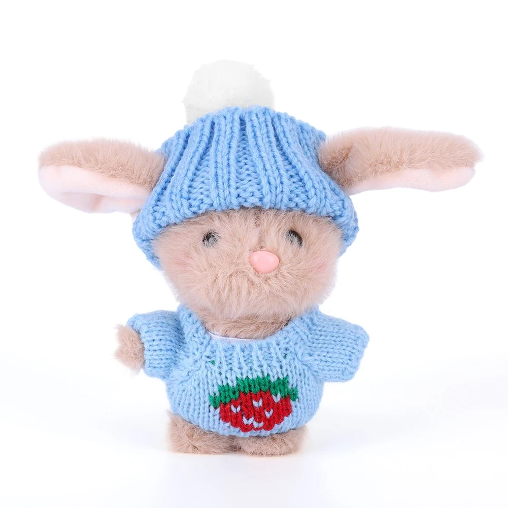 Mini Bunny Hug Cute Easter Gift Emotional Support Rabbit Soft Easter Bunny Stuffed Animal Easter Bunny Plush Toy Gift for Kids