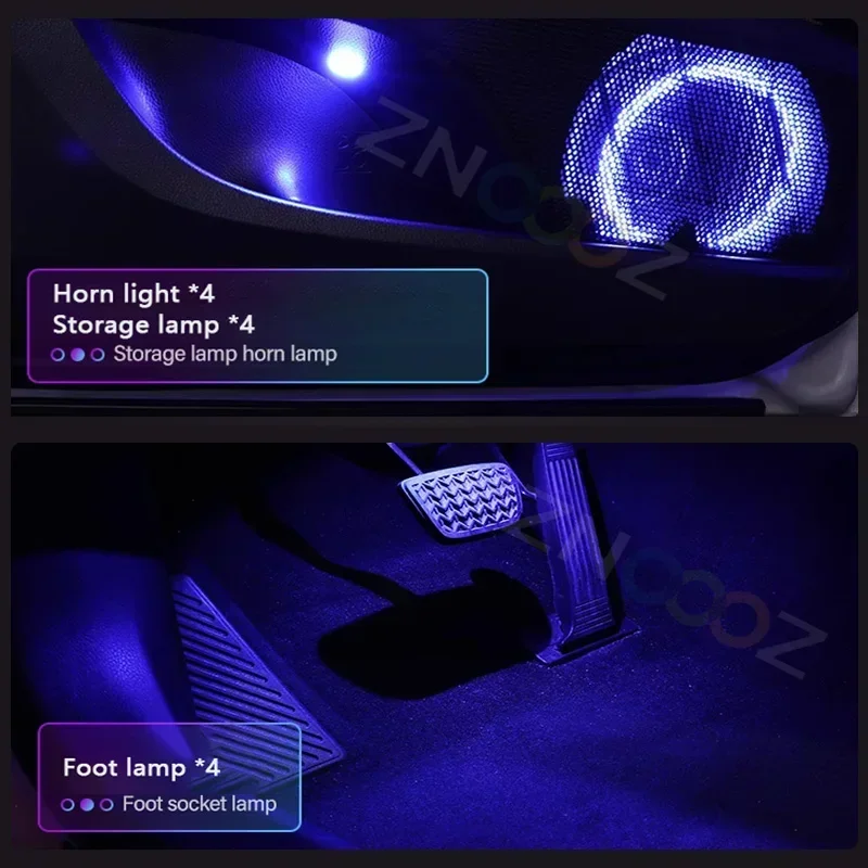 RGB 22in1 Car Interior Acrylic Car Ambient Lights For Jeep WRANGLER RENEGADE COMPASS PATRIOT COMMANDER TRAILHAWK Accessories