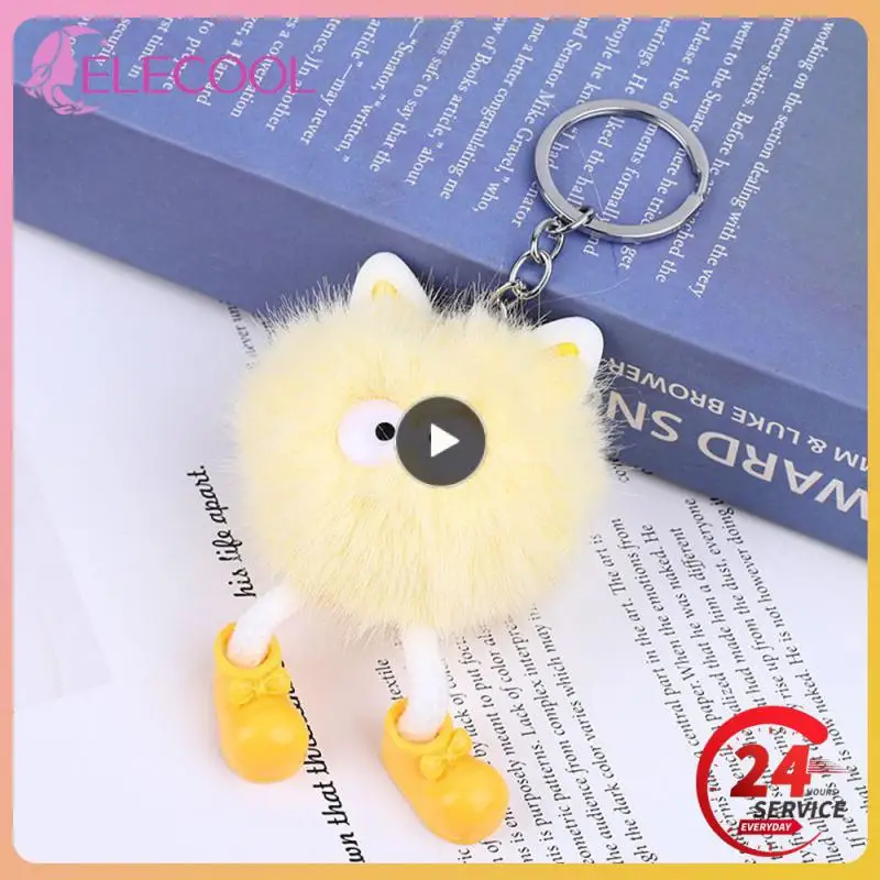 

Plush Keychain Durable Soft Easy To Carry Lovely Firmly Handmade Key Chain Easy To Clean High Quality Charming Comfortable Bag