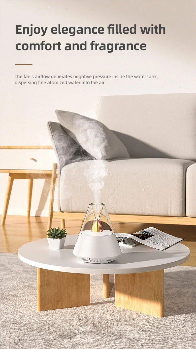 Description Picture 2 of itemAir humidifier with night light and remote control. USB-powered small spray humidifier for home and office air purification