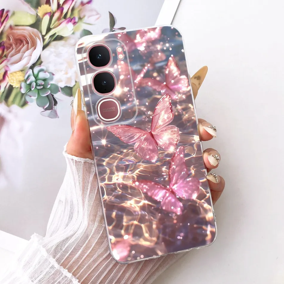 Elegant Flower Butterfly Soft Silicone Phone Case - Premium Back Cover