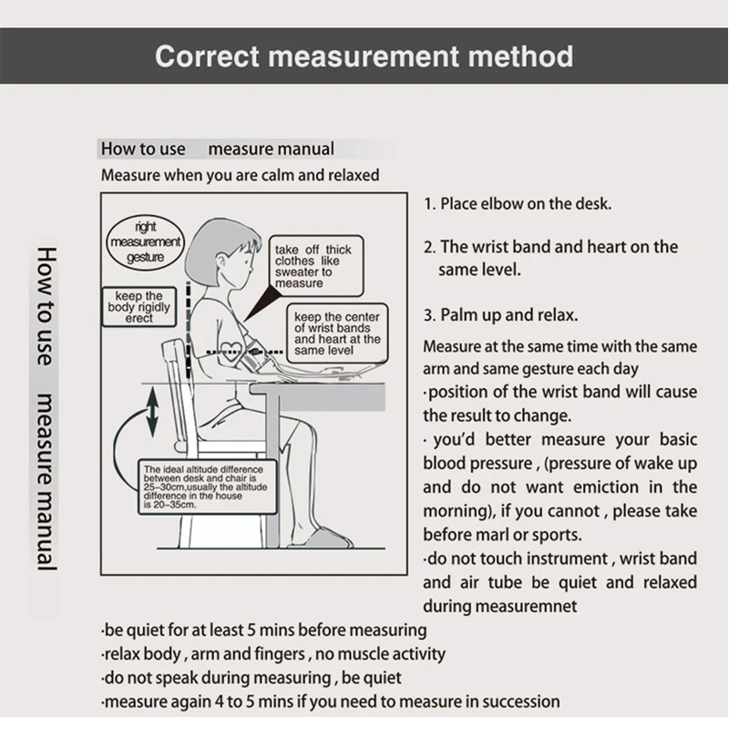 Blood pressure meter Spanish voice digital arm medical pressure tonometer tensiometer baumanometer pulse sphygmomanometer