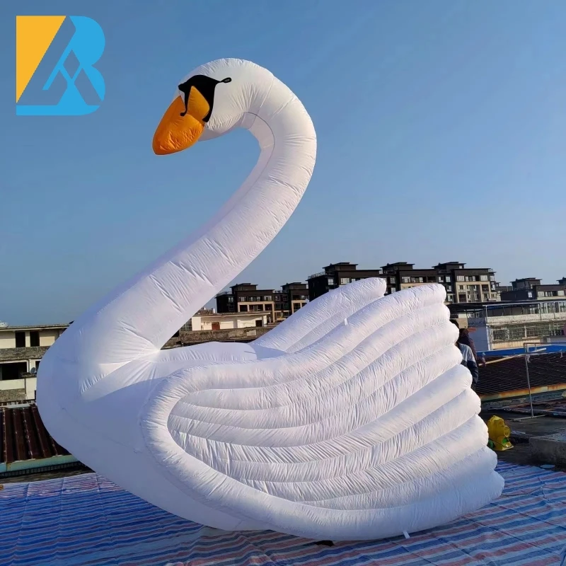 

Factory Direct 4 Meters High Giant Inflatable Swan for Events Parade