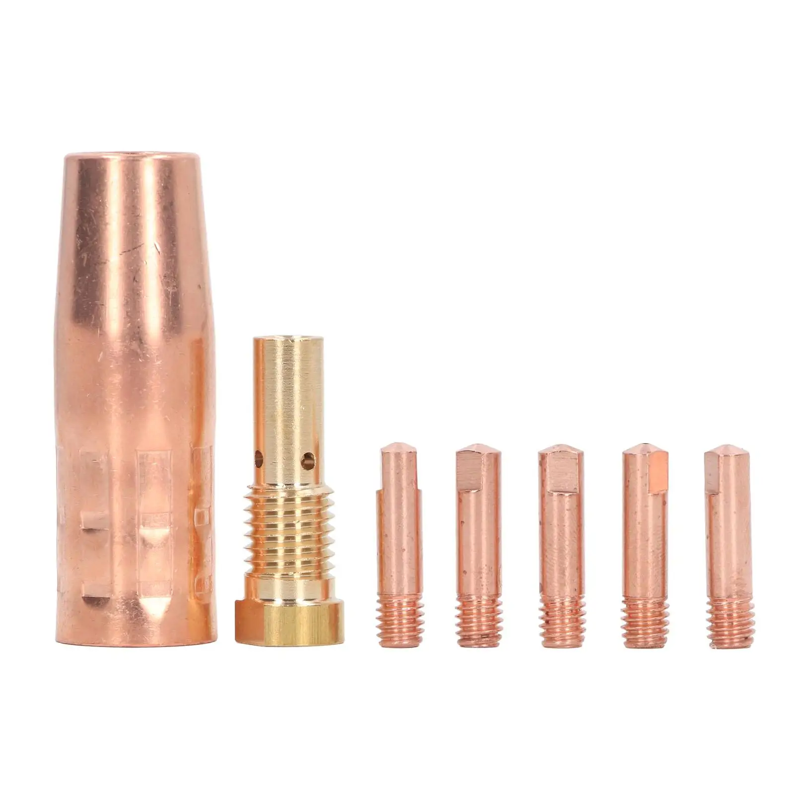 

0.8mm Flux Gasless Brass Nozzle Tips Kit for Mig Welding Machines FC90/80GL