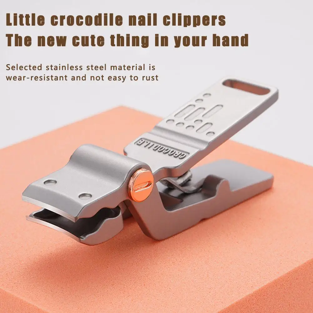 Like Crocodile Wide Jaw Nail Clippers Stainless Steel Manicure Cutter Anti-splash Thick Hard Toe Nails Scissors Pedicure Tools