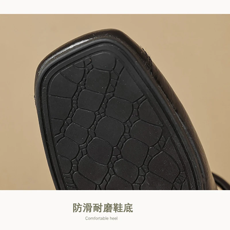 2024 Spring and Autumn Women's Fashion Shoes Korean Style Party and Work High Heels Ladies Mary Jane Casual Shoes 41-43 5