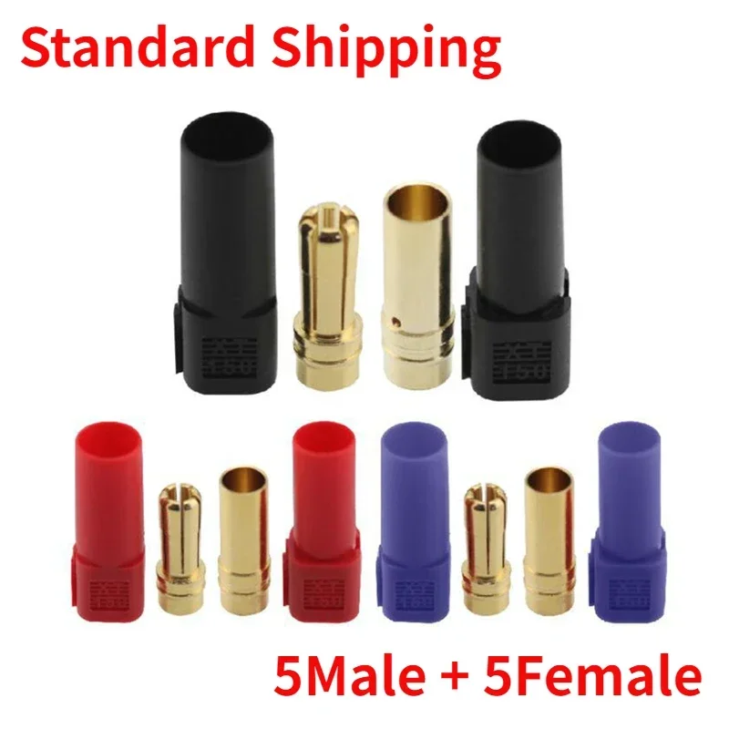 

5Pairs(5Male+5Female) Original Amass XT150 6mm 120A High Current Bullet Connector Adapter Plug for RC Model DIY Parts