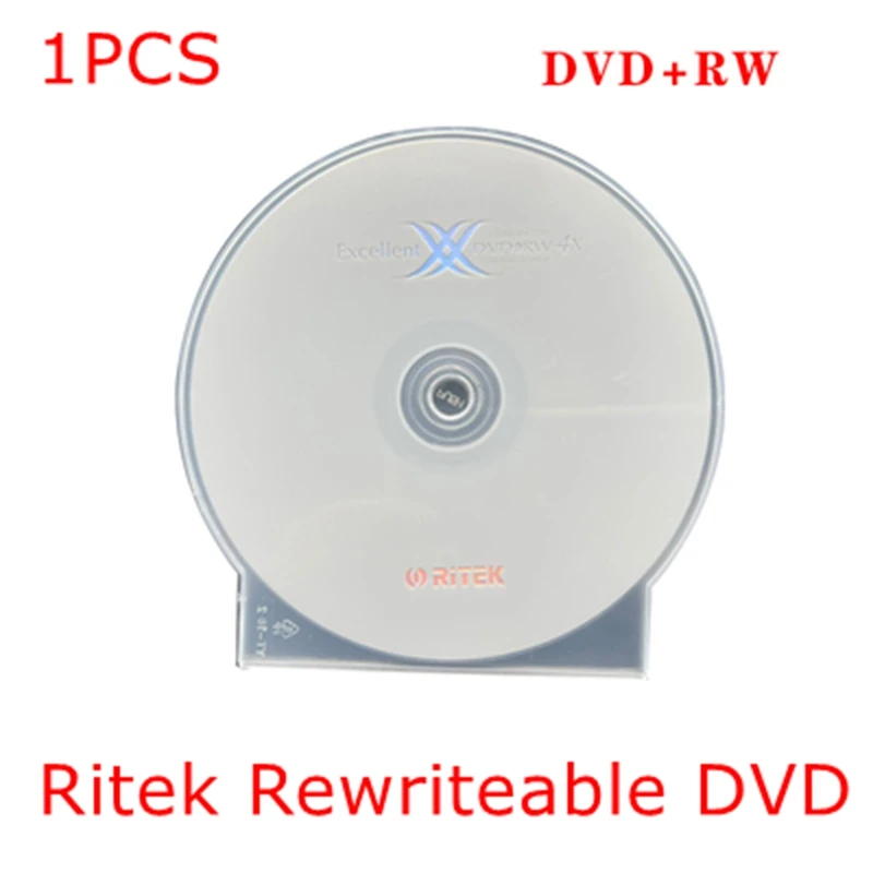 Ritek Excellent 1-4X DVD+RW Rewriteable Blank Disc 12CM 120Min/4.7GB Disk For Data And Video 1PCS/2PCS/5PCS