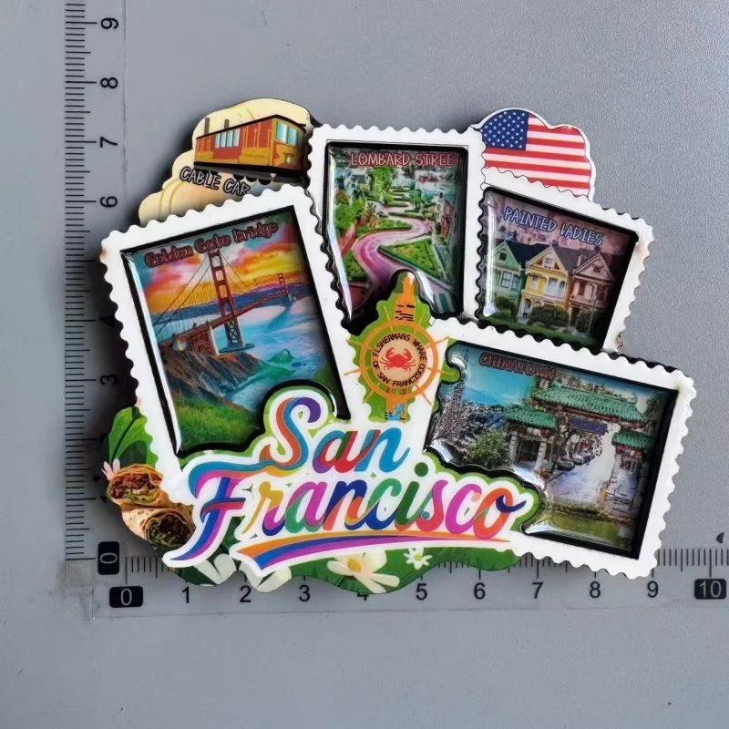 Hollywood Los Angeles USA - Calamita da frigorifero in metallo 3D, Hollywood Los Angeles USA Viaggi Souvenir regalo regalo frigorifero magnete decorazione casa e cucina