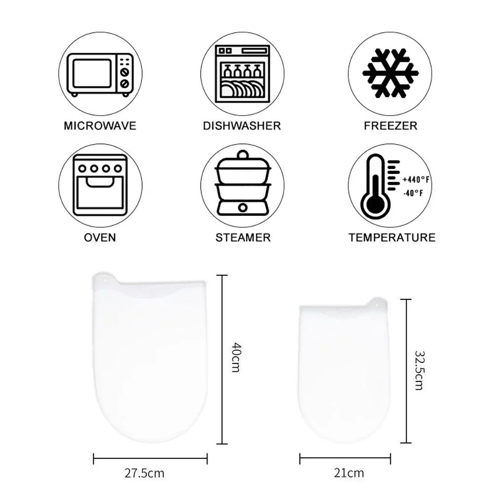 1pc Cooking Pastry Tools Soft Silicone Preservation Kneading Dough Flour Mixing Bag Preservation Baking Bags Kitchen Gadgets 1079518 dough kneading bag