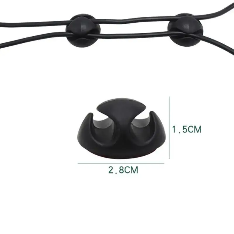 실리콘 케이블 정리함 USB 케이블 와인더, 데스크탑 깔끔한 관리 클립, 케이블 거치대, 마우스 헤드폰 와이어 정리함