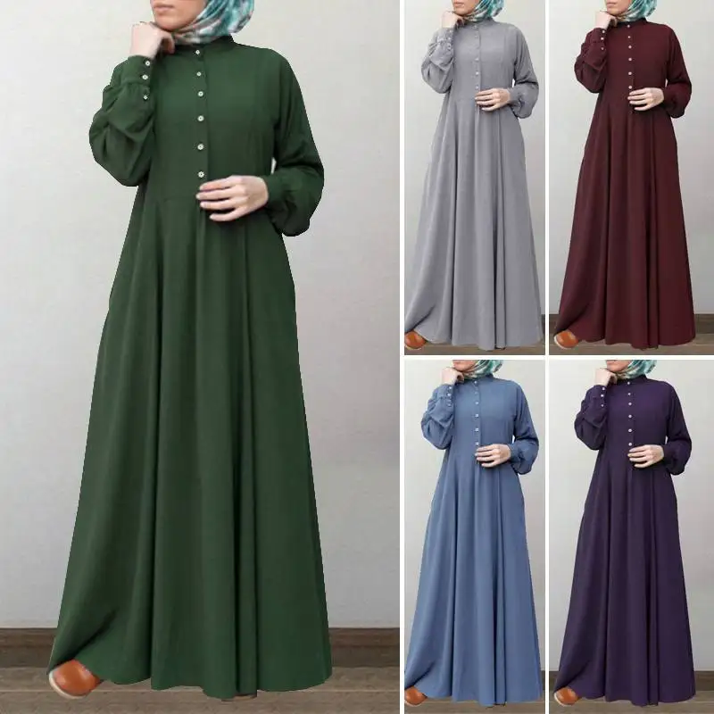 Muslim Abayas For Women Dubai Vintage Arabic Girl\'s Wear Hot Dresses Robe Caftan Kimono Femme élégant Musulman Islam
