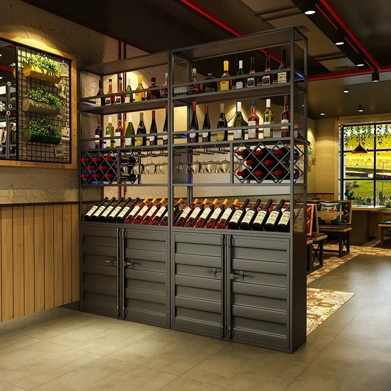 Wine Decoration Modern Home Bar Accessories Shelves Portable Open Cabinets Cabinet Luxury Outdoor Whiskey Wall Drinks Showcase