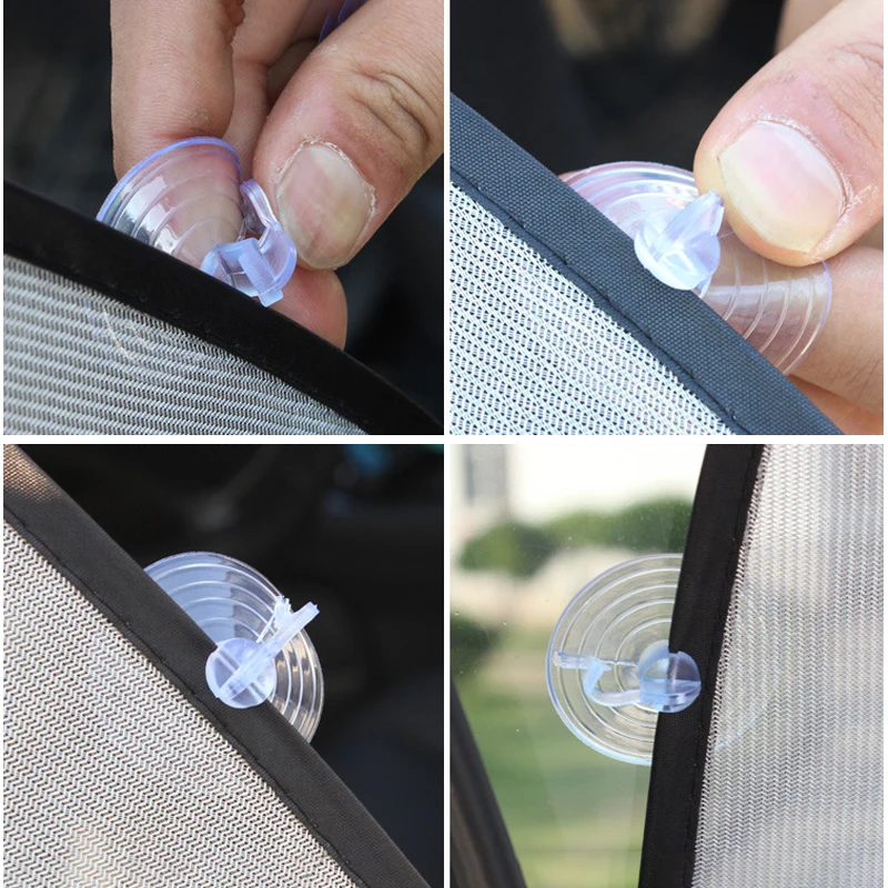 2PCS Magnetic Car Sun Shade UV Protection Car Curtain Baby Window Sunshade Side Window Mesh Sun Visor Summer Protection Film car sunshade