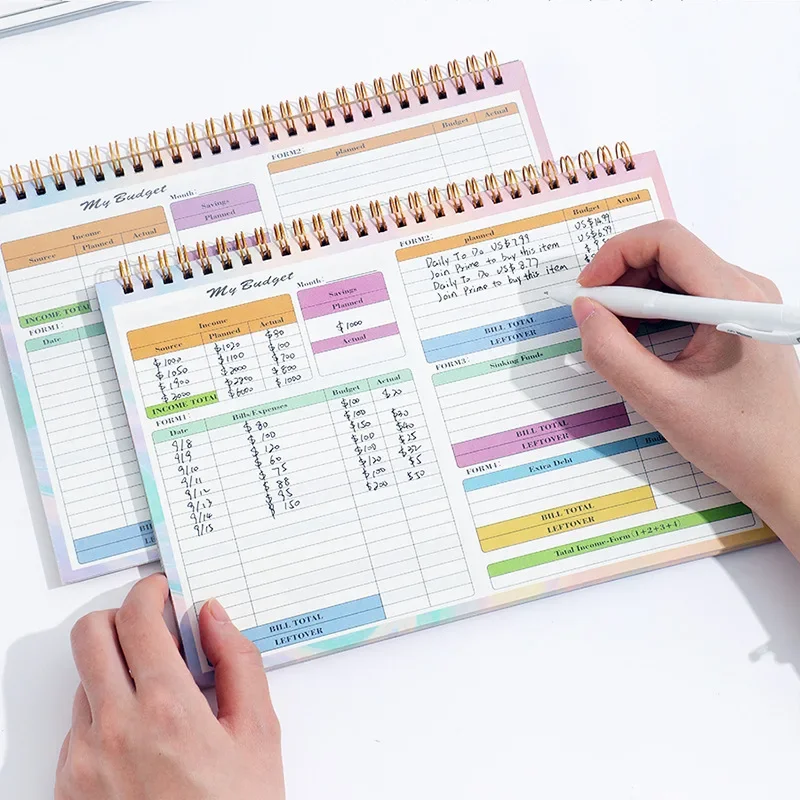 

New 50 Sheets B5 Budget Planner Monthly Finance Organizer with Expense Tracker Notebook Manage Money Effectively Writing Pads