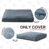1 pc Orthopedic Dog Beds Cover for Large Dogs, Dog Bed Washable Cover Foam Pet Mat, Multi-Needle Quilting Dog Crate Bed Cover 6