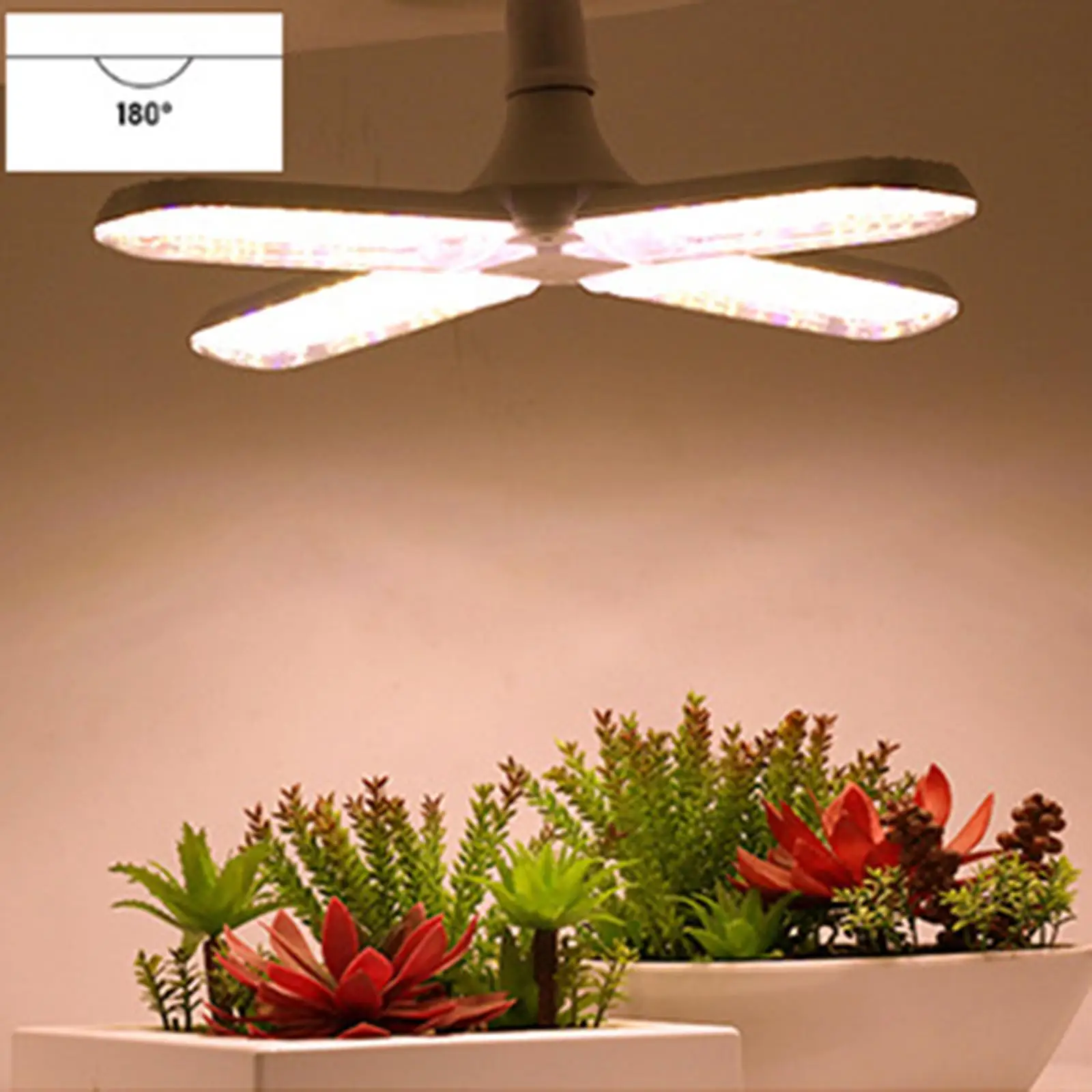 24W 36W 48W Foldable LED Grow Light Sunlike Growing Lamp Full Spectrum E27 Grow Bulb for Plant Vegetables Flower Greenhouse