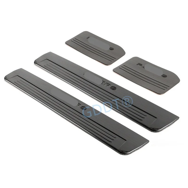 

4 Pcs Black or sliver Steel Threshold for Pajero V70 V90 Trunk Guard for Montero Door Step Rear Shield Decorative for Shogun