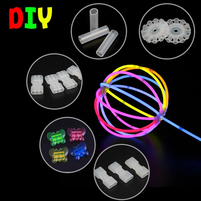 Fluorescence Light Glow Sticks Multicolor Neon Light Luminous Necklace Bracelets For Concert Event Festive Party Decor Supplies 4
