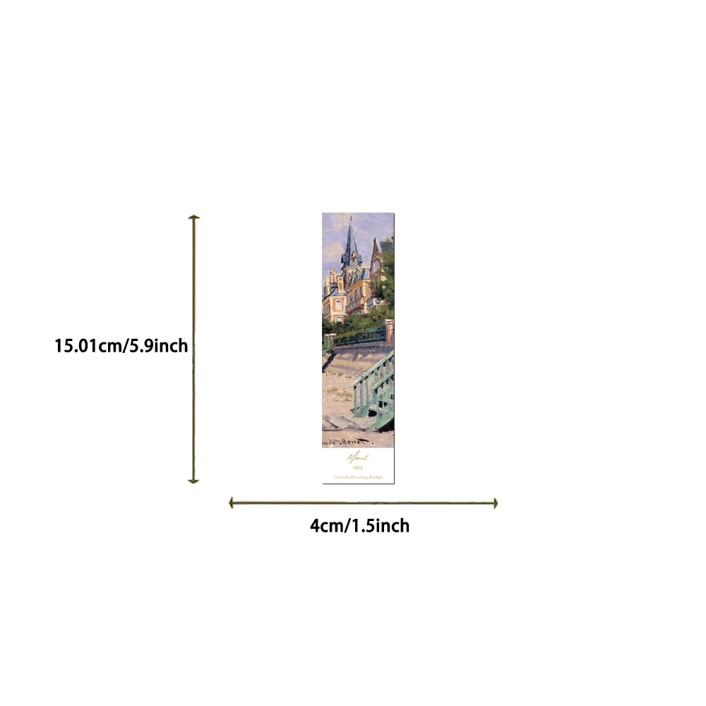 30pcs World Classic Painting Bookmark Retro Oil Painting Decoration Reading Book Page Markings