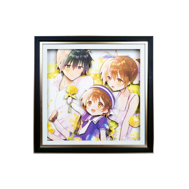 

Tuanzi family decoration peripheral paintings CLANNAD three-dimensional decorative paintings 3D trendy hanging paintings