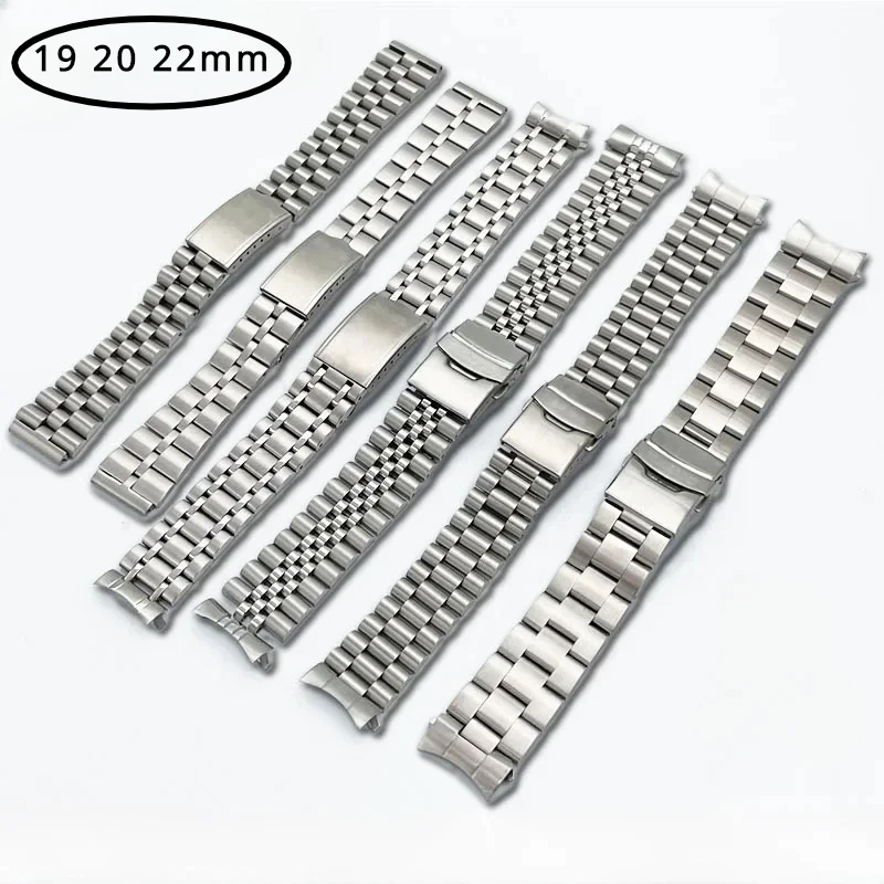 

Браслет из нержавеющей стали 316L для мужских часов, аксессуары для часов Seiko 05 SRPD63K Skx007 SKX175, безопасная Пряжка, 19 20 22 мм